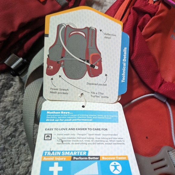 NWT, missing bladder, Nathan hydration running pack - Picture 4 of 6
